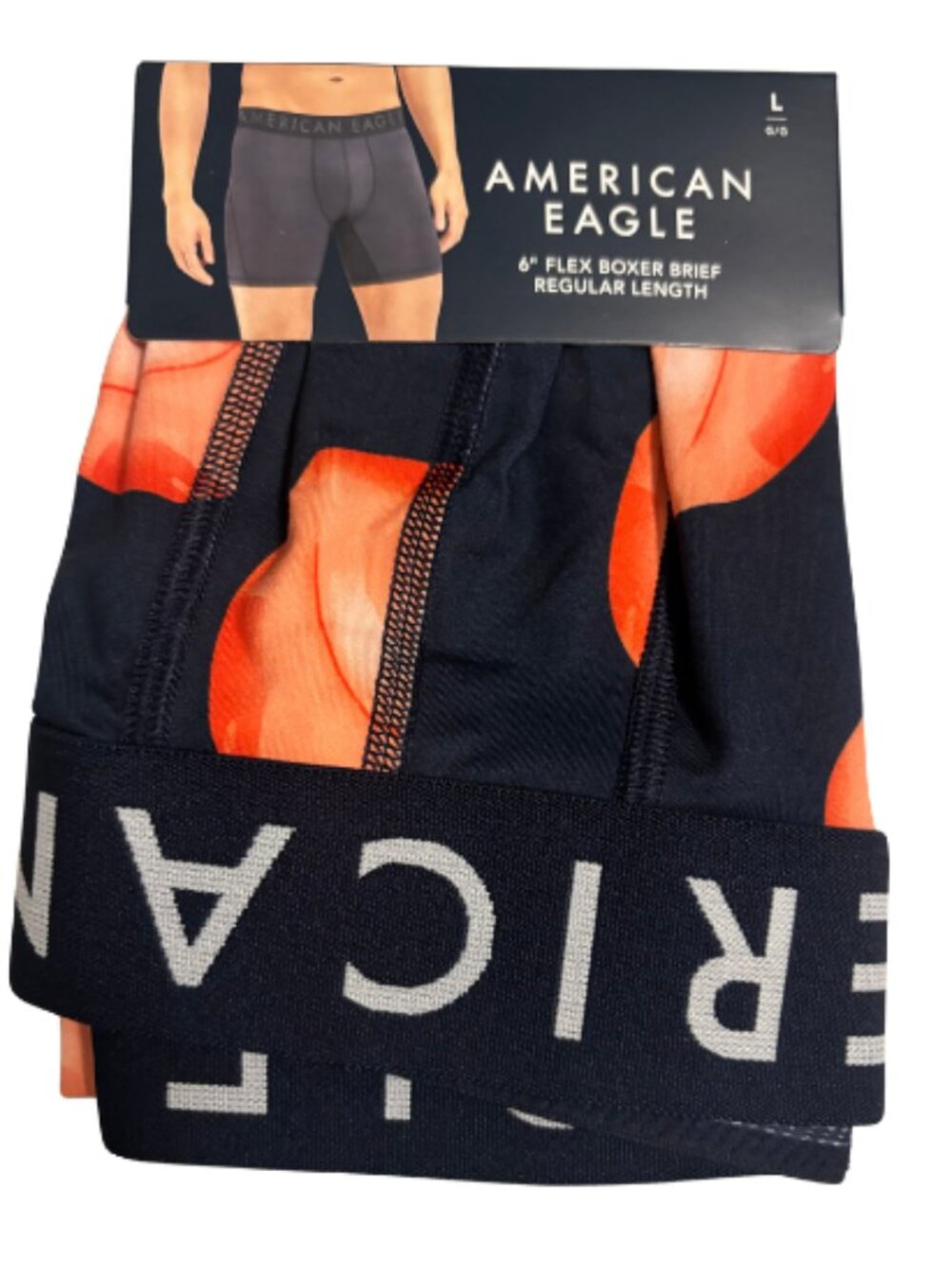 American Eagle Men's 6" Flex Boxer Brief Size L NWT